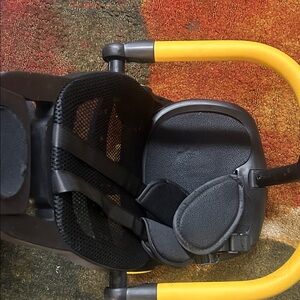 Black and Yellow Child Bike Seat